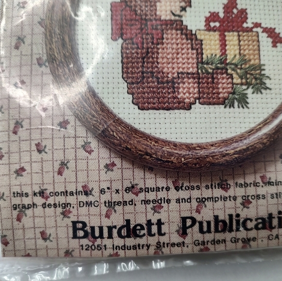 Vintage Dale Burdett Teddy Bear With Package Cross Stitch Kit.  New in package - Picture 4 of 6